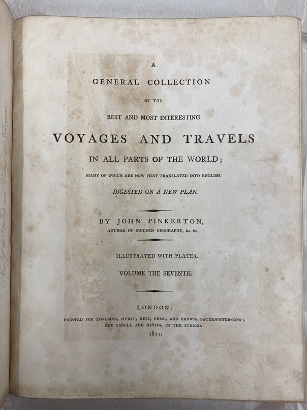 （写真）「A general collection of the best and most interesting voyages and travels in all parts of the world」